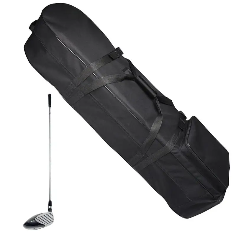 

Travel Golf Bag For Airlines Heavy Duty Golf Travel Case Black Travel Covers Waterproof Golf Bag Protective Cover Golf Club Carr