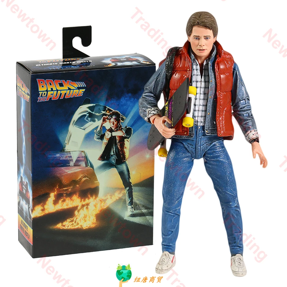 Disponibile NECA Ritorno al futuro Arte McFly Doc Brown Biff Tannen Action PVC Figure Series Modello Giocattolo Regalo di Natale