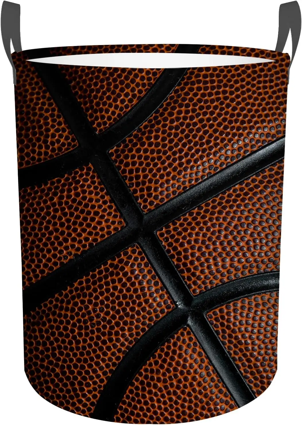 

Basketball Texture Laundry Basket,Foldable Oxford Cloth Funny Tote Bag Laundry Hamper Clothes Storage Bucket Toy Organizer