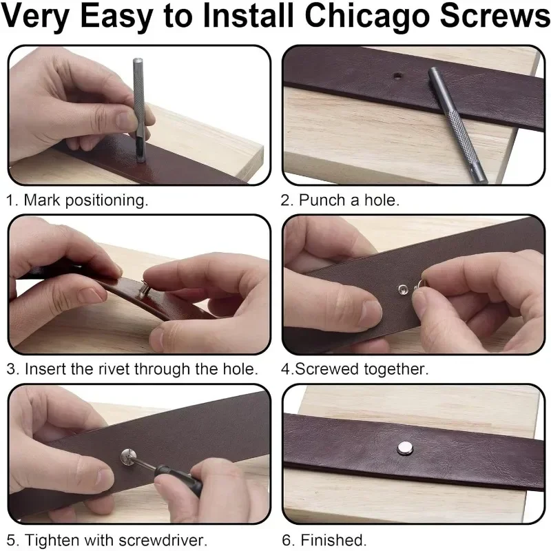 110 قطعة المسامير الملابس حزام مسطح مسامير مسمار مع أدوات DIY بها بنفسك الجلود المعادن الحرفية حساب الكتب المسمار كتاب بعقب ملزمة الأظافر