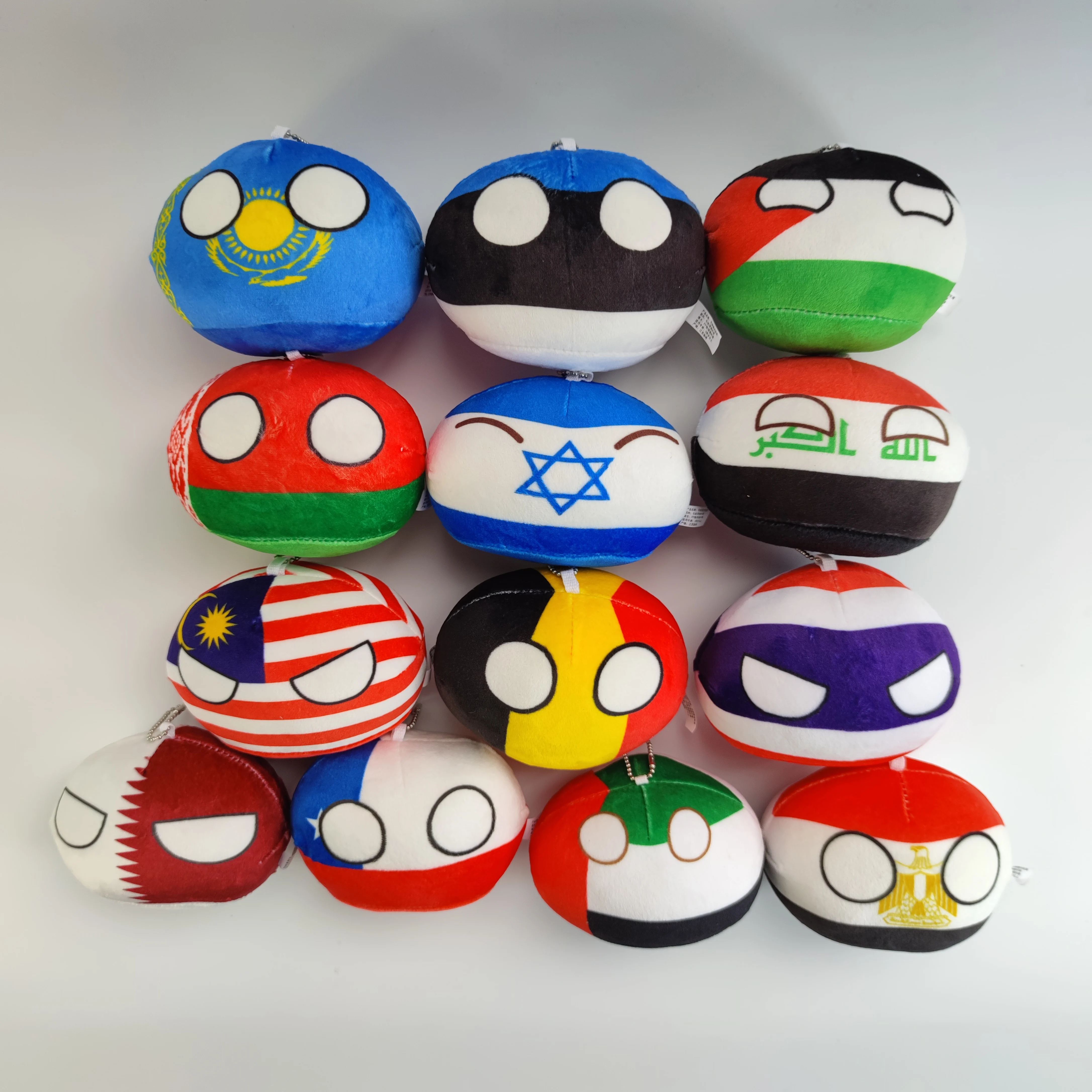 10cm Polandball pendant Kazakhstan Israel Palestine Iraq Egypt Chile Countryball anime peripheral gifts