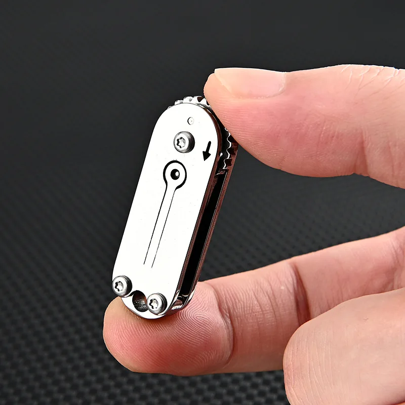 Creative Gear Open Folding Pocket Knife Mini Thin Light Keychain Knives  Sharper Fruit Pencil Unboxing Portable Tool Small Finge