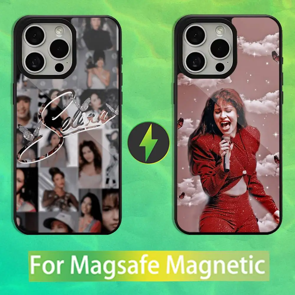 

S-Selena-ES Singer Phone Case For iPhone 16,15,14,13,12,11,Pro,Max,Plus,Mini,Magsafe,Magnetic Wireless Charging Case