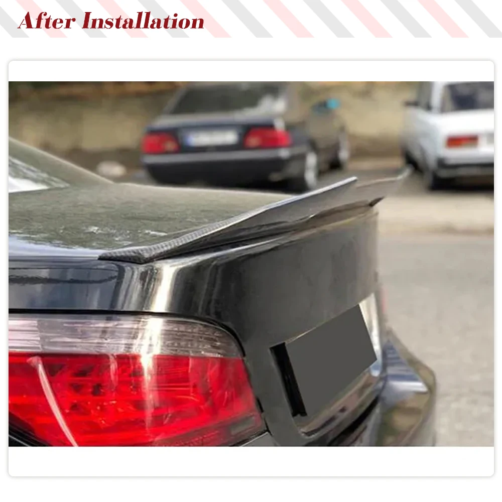 A6 Carbon Fiber Car Rear Trunk Racing Spoiler 2008-2011 for Audi A6 C6 Sedan Auto Rear Boot Lid Highkick Spoiler Wing Lip