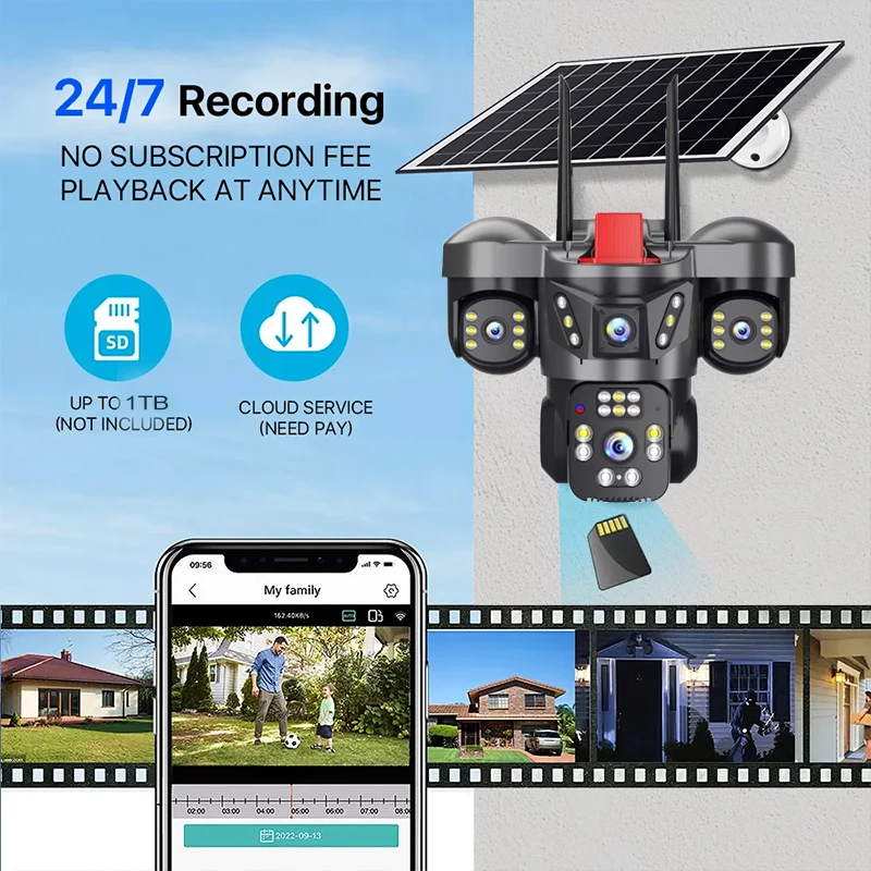 24시간 연중무휴 비디오 녹화 네트워크 심 4G IP  - Home Security Video Recording Systems 리뷰 및 가격