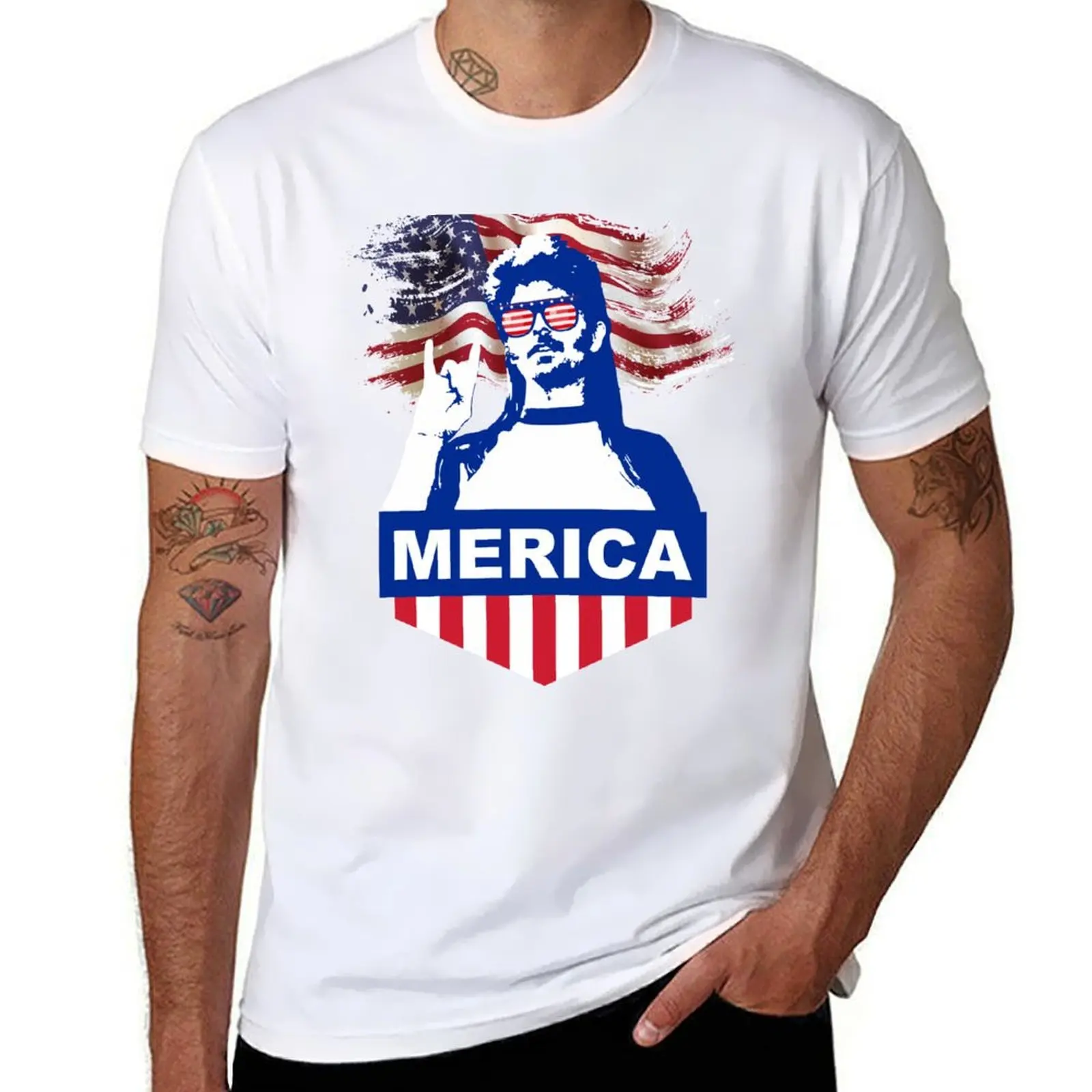 

4th of July Joe Dirt Merica T-Shirt essential t shirt blue lock sports fans men graphic t shirts