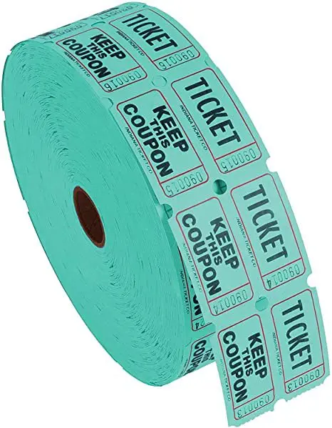 � Bunte, abreißbare Eintrittskarten, Großpackung 500 Stück Rolle, Event-Gutscheine, Coupon-Set, Verlosungs- und Lotterie-Tickets, Multipack – Detail 12