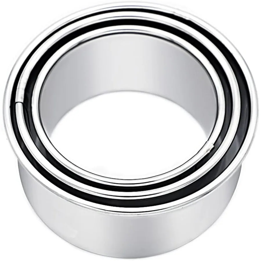 ชุดเครื่องตัดบิสกิต เครื่องตัดคุกกี้ทรงกลม เครื่องตัดเกี๊ยวสแตนเลส เครื่องตัดขนมเค้ก เครื่องตัดสโคน แม่พิมพ์สำหรับทำอาหาร B