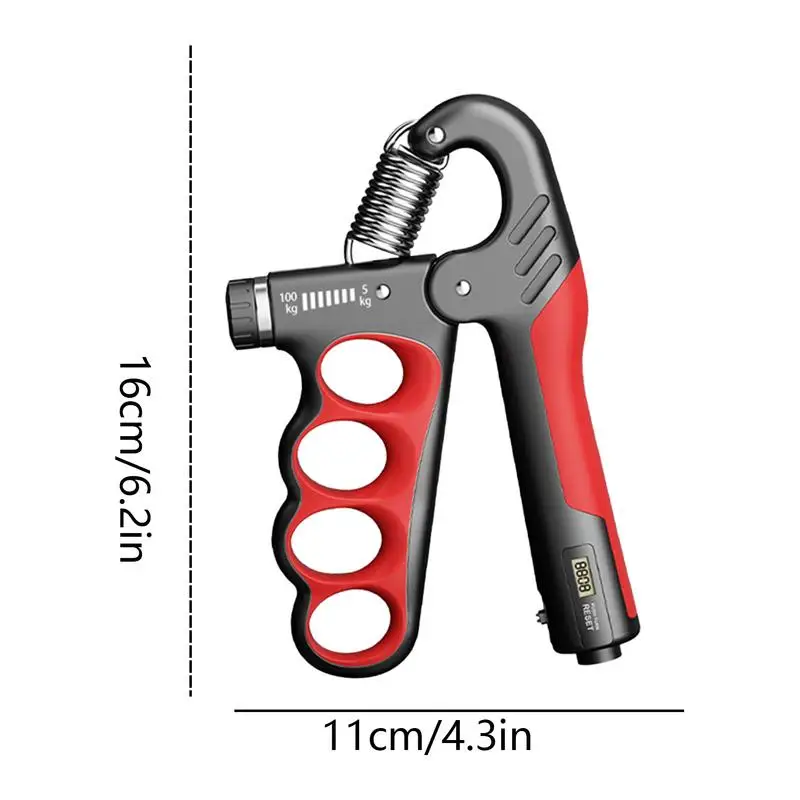 5-100KG Adjustable Hand Grip Strengthener Hand Grip Trainer With Counter Wrist Forearm And Hand Exerciser For Muscle Building