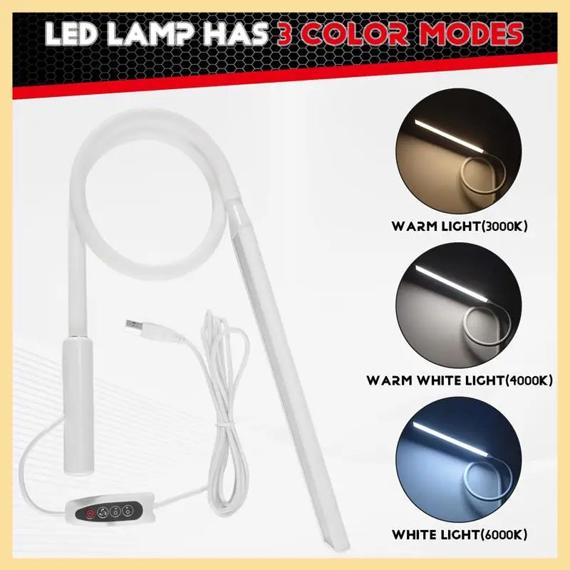 

GOOD-LED Desk Lamp, Swing Arm Table Lamp With Clamp, Flexible Gooseneck Task Lamp, Eye-Caring Architect Desk Light