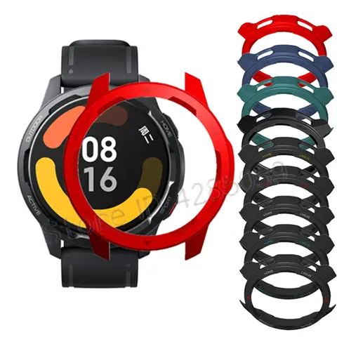 PC Koruyucu kılıf Xiaomi İzle S1 aktif kapak Koruyucu Tampon Çerçeve Mi izle renkli 2 kollu Byd acus aksesuarları