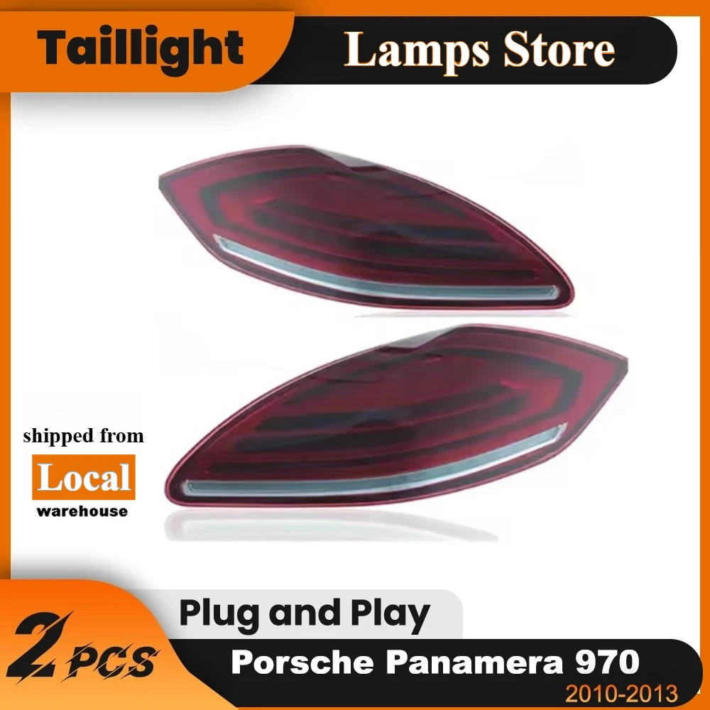 Luces Traseras LED para Porsche Panamera 970 970.1 2009-2013 S GTS Turbo, Lámpara Trasera con Señal de Giro Secuencial, Conexión Plug & Play, 1 Par