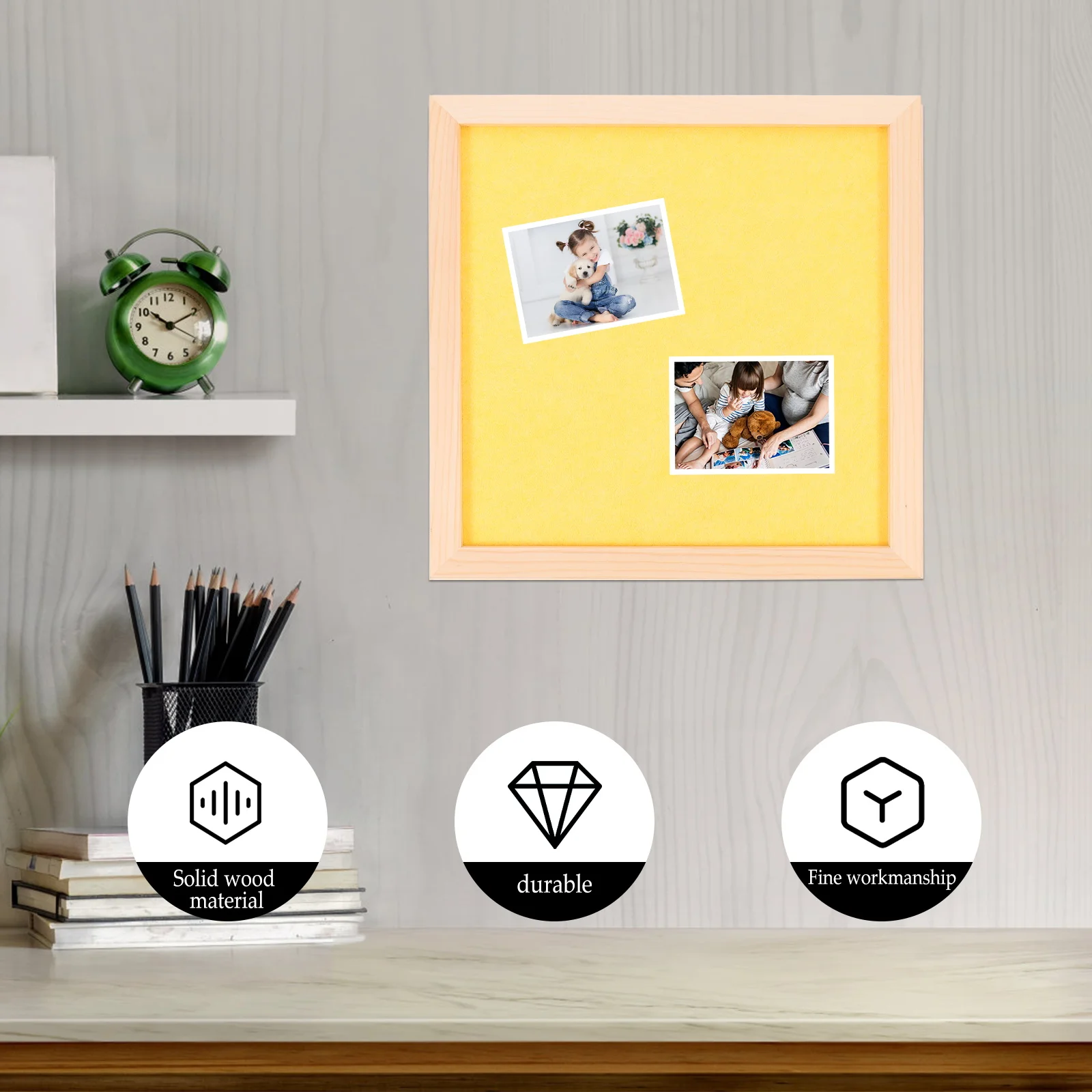 لوحة إعلانات مصنوعة يدويًا لصورة من اللباد بنفسك لديكور المنزل في الفصل الدراسي، عرض عملي آمن، لوحة رسائل ذاتية الصنع #1