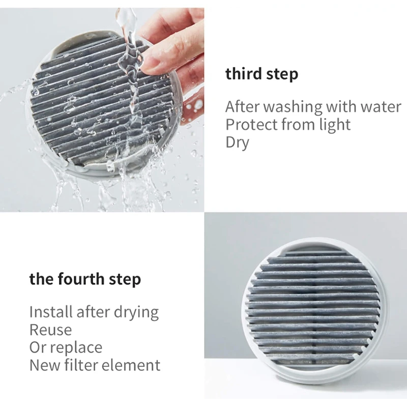 4 unidades para Xiaomi Mijia filtro de aspirador de pó portátil HEPA branco para modelo MJXCQ01DY