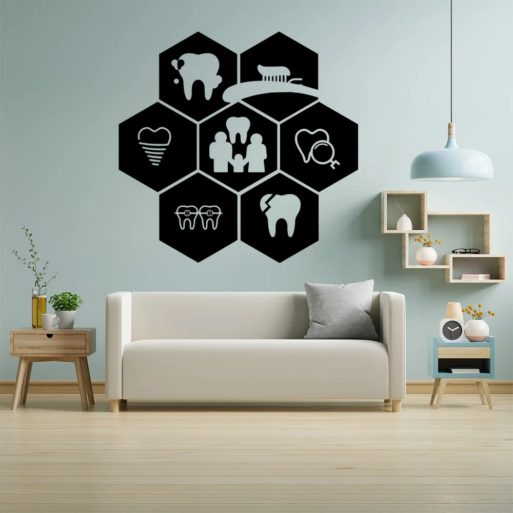 1PC NEW Dentist Waterproof Wall Stickers Wall Art Decor For Home Decor Home Party Decor Wallpaper