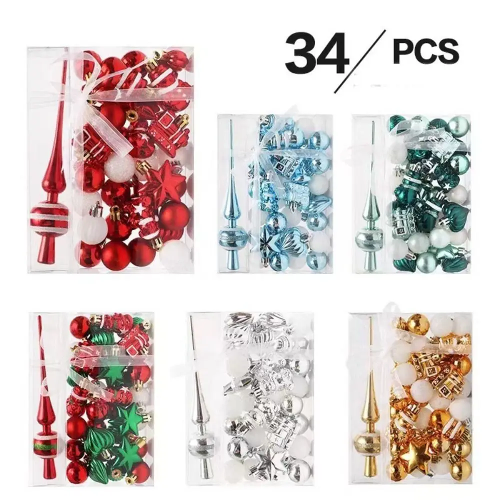 Exquisite Christmas Ball Ornaments Unique DIY Crafts Christmas Hanging Balls Reusable Plastic Christmas Tree Pendant