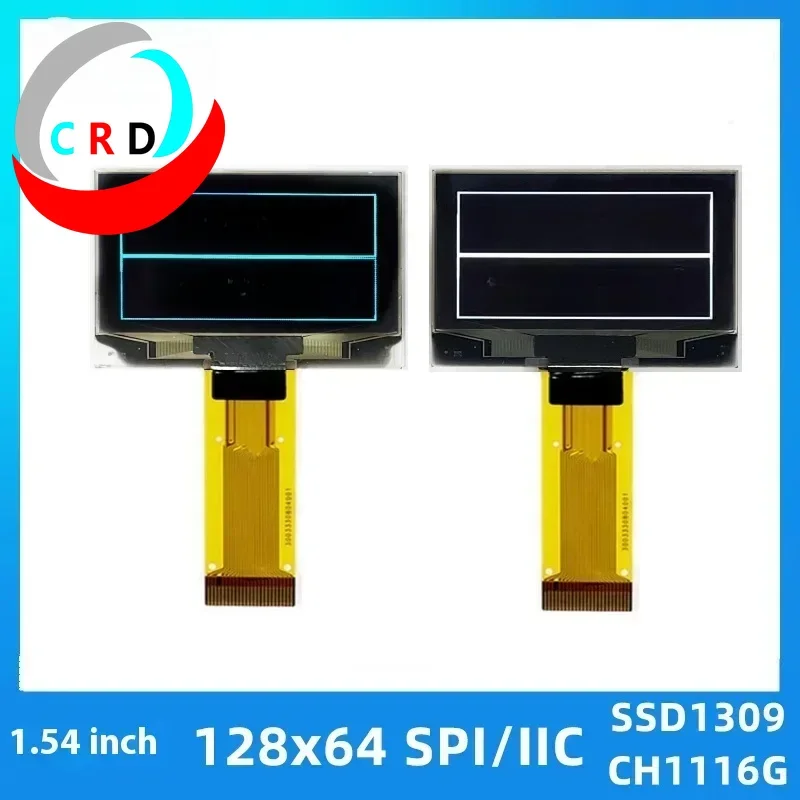 Changruida 1.54 inch OLED LCD screen 128x64 plug SSD1309/CH1116G monochrome small screen lcd display  esp32  monitor portatil