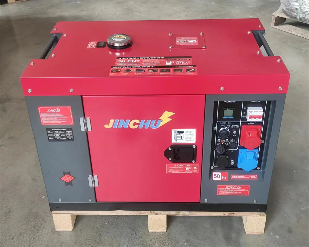Small 6KVA 8KW 9KVA 10KVA Single 3 Phase Soundproof AC DC Home Diesel Generator Set Electric Diesel Power Inverter 5-10KW