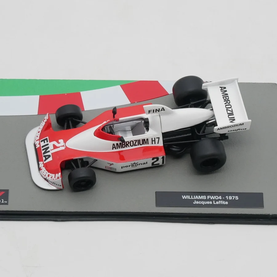 Ixoレーシングウイルサムダイキャストカーモデル、メタルおもちゃの車、クロードマフ、fw04 1975、1:43