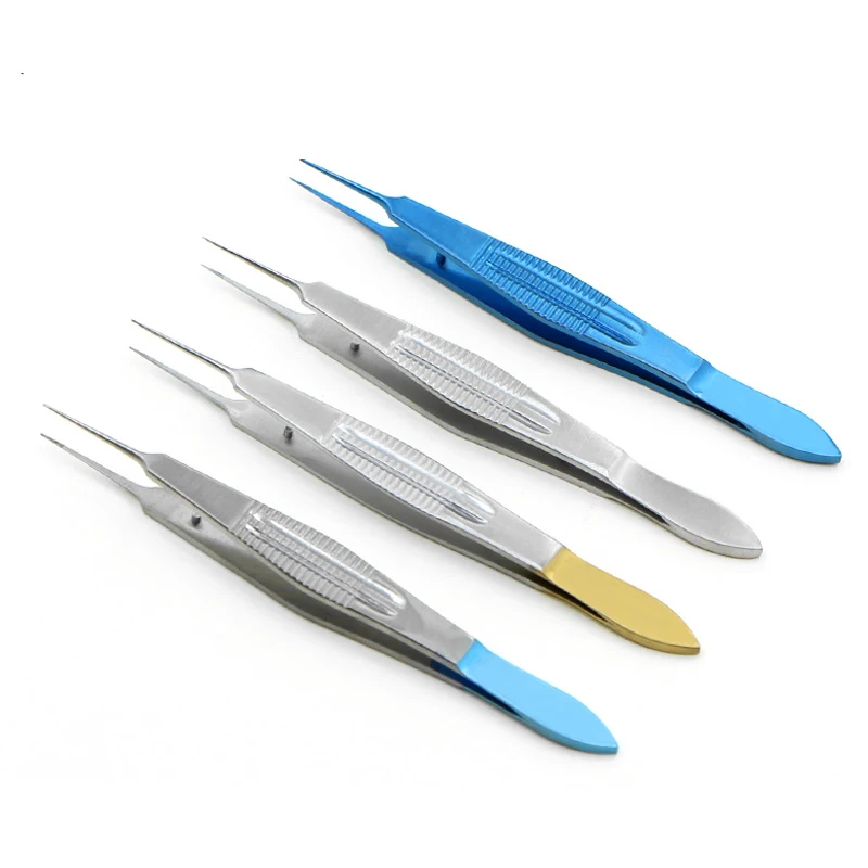 Medical cosmetic plastic surgery nano traceless double eyelid surgical tool ultra fine fat forceps ophthalmic forceps toothed fo