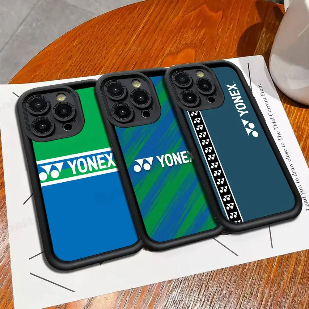 Luxury Brand Y-Yonex Logo Fashion TPU Phone Cover For Iphone 17 16 15 14 13 12 11 Pro Max Plus Case Cover