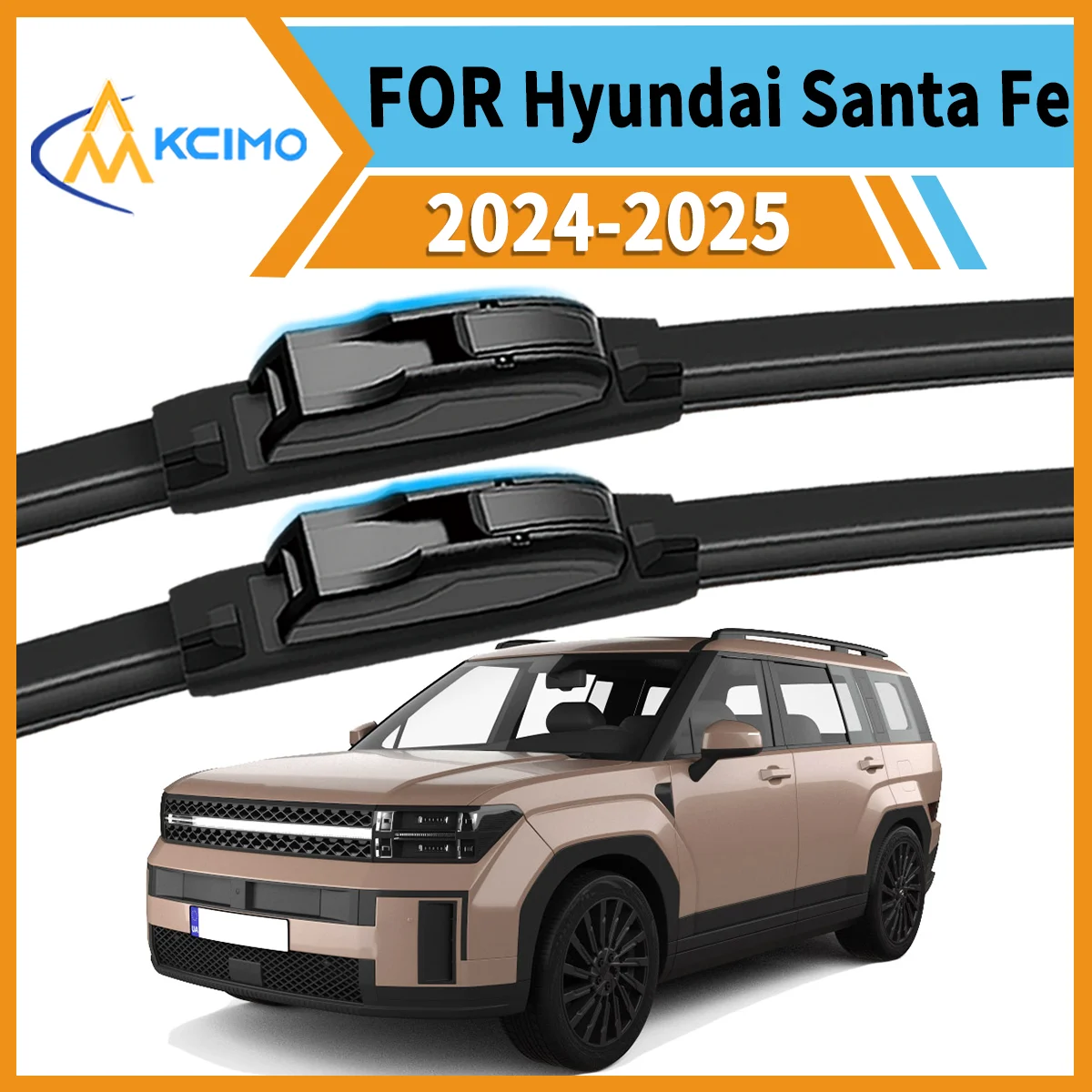 

Maximize Safety & Visibility 2 Front Wiper Blades for Hyundai Santa Fe MX5 2024-2025 All-Weather Performance Easy Install