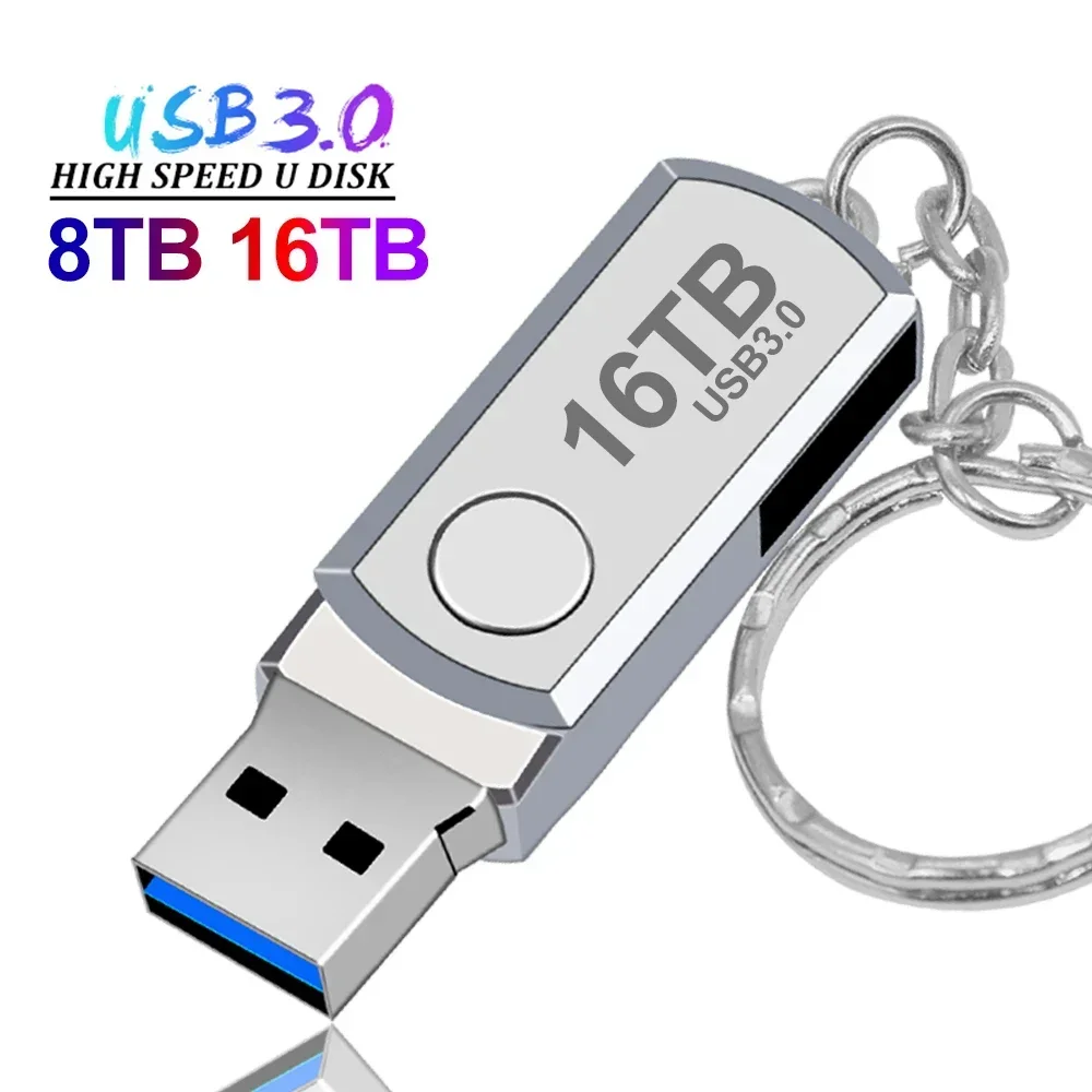 2025 New Usb 3.0 16TB High Speed Pendrive 8TB Metal Cle Usb Flash Drive 4TB 2TB Portable SSD Memoria Usb Pen Drive