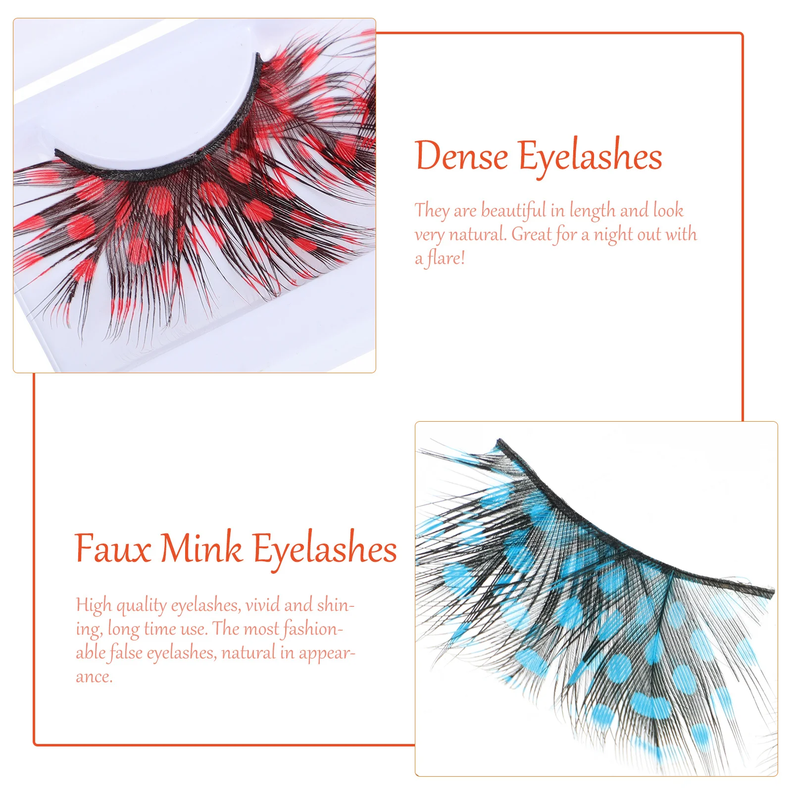 

4Pairs Fake Eyelash Set Premium False Eyelashes Party Daily Makeup Cosplay Halloween Dramatic Dense Eyelashes