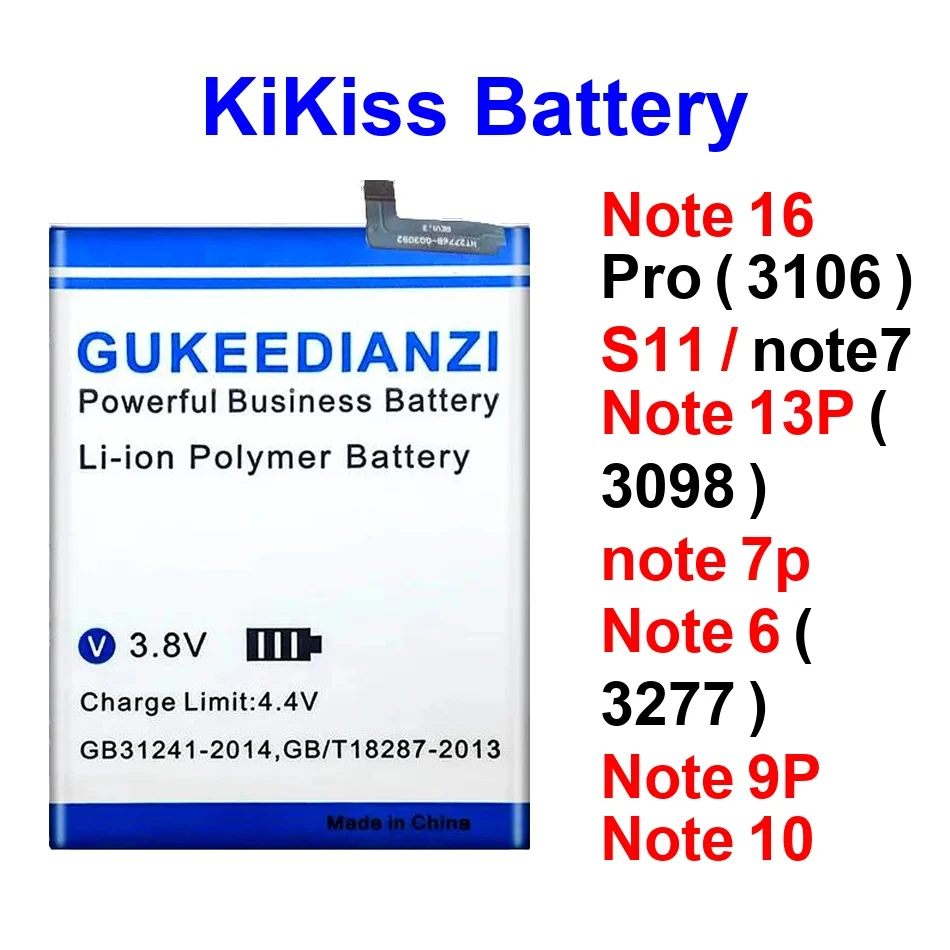 

Mobile Phone Battery Durable 3800-6100Mah For Ulefone S11 7 Note 13P 6P 6T 7P 9P 6 10 16 Pro