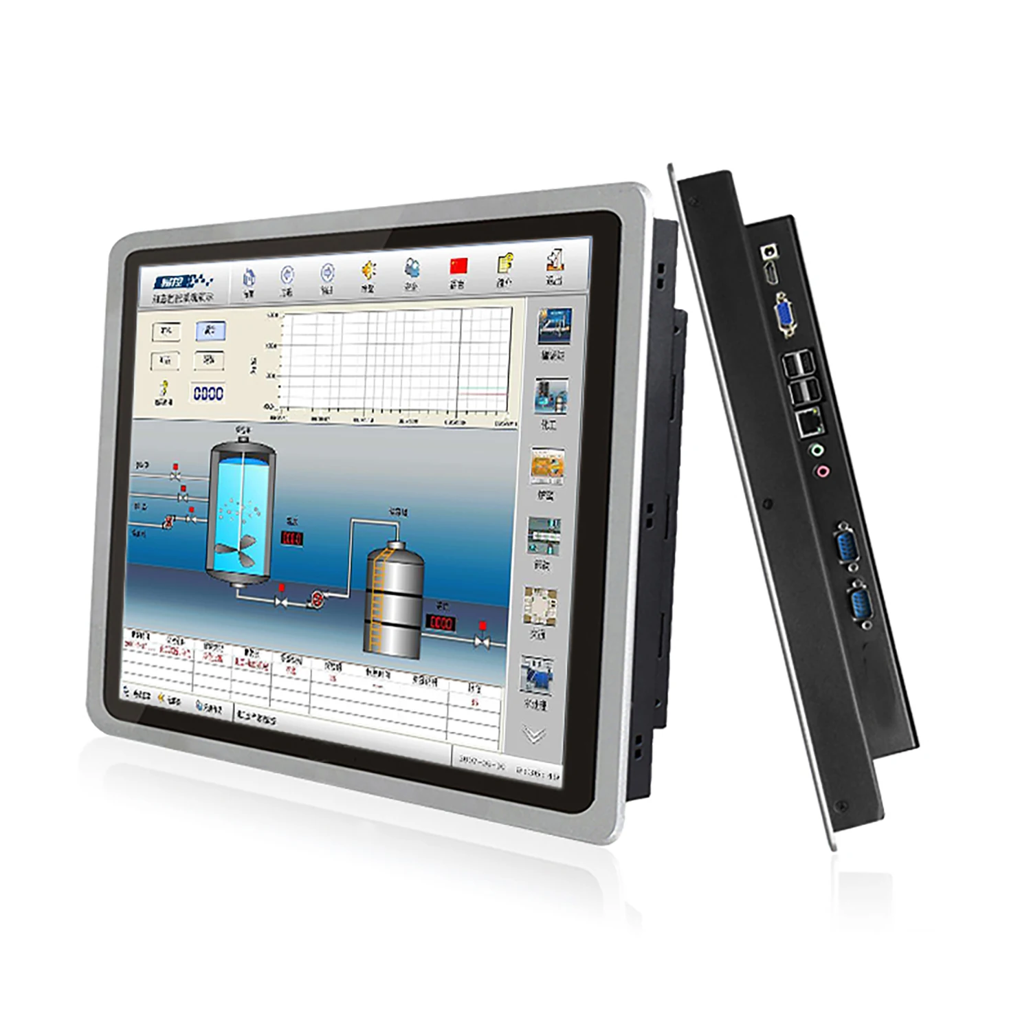10.4 inch industrial panel pc all-in-one pc with capacitive touch screen computer built-in wifi com for win10/11 pro 1024x768