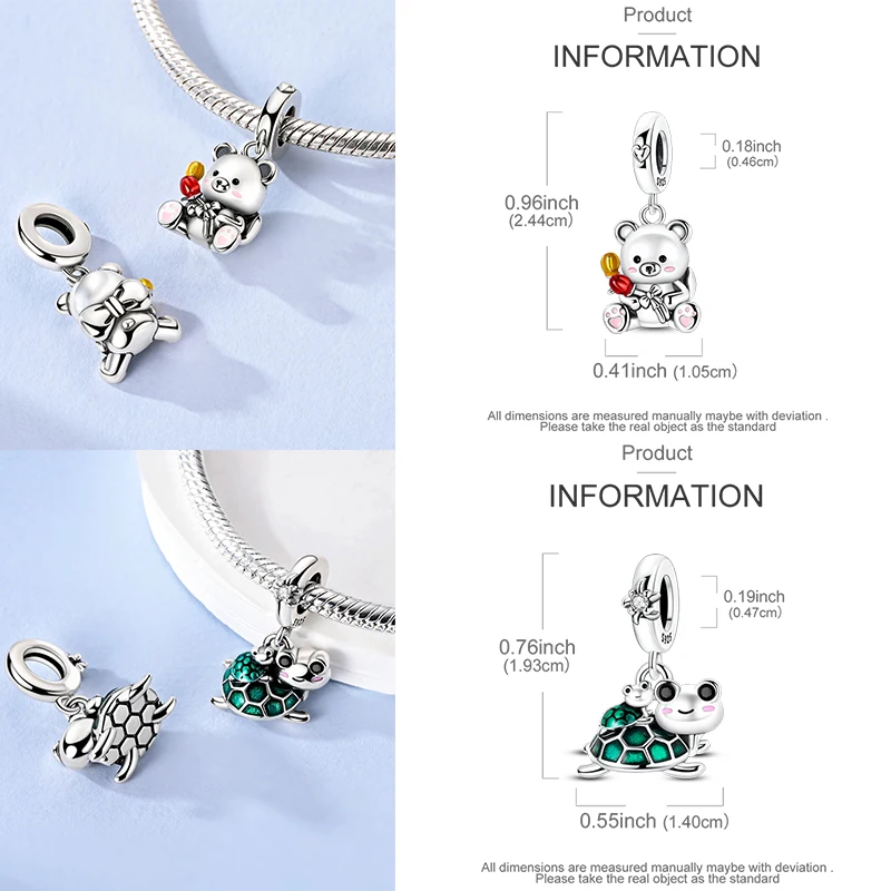 925 Sterling Silber Charm-Perlen Katze Mond Pfote Schmetterling Kreuz Sternennacht Krippenmotiv DIY Armband Halskette Geschenk für Frauen Mädchen – Detail 10