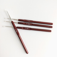 Knitting Hook Needle Dreadlock Hair Tools Metal Plastic Crochet Hooks 0.5Mm 0.6Mm 0.7Mm 0.8Mm Hair Weaving Micro Hook DIY