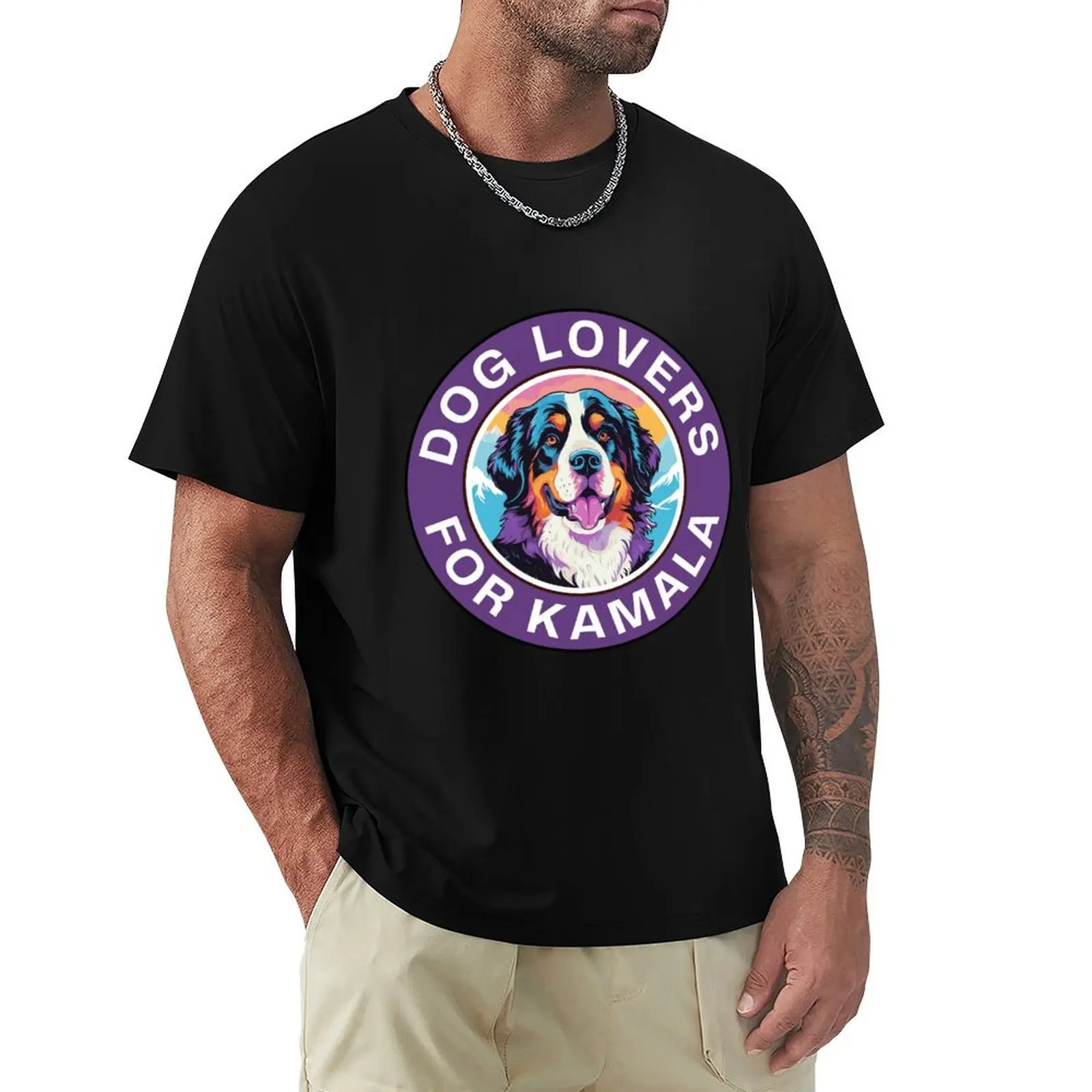 

Dog Lovers For Kamala Harris - Bernese Mountain Dog T-Shirt anime figures anime shirt mens t shirts casual stylish