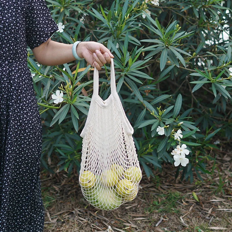 Sacs de courses réutilisables de 20 couleurs, sacs tissés portables pliables pour fruits et légumes, sacs réutilisables adaptés à de multiples