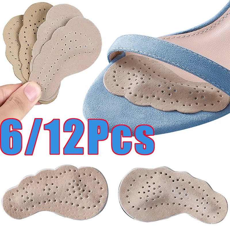 

6/12Pcs Forefoot Pad For Women Sandals High Heels Non-slip Shoes Insoles For Women's Shoes Insert Adhesive Anti Slip Stickers