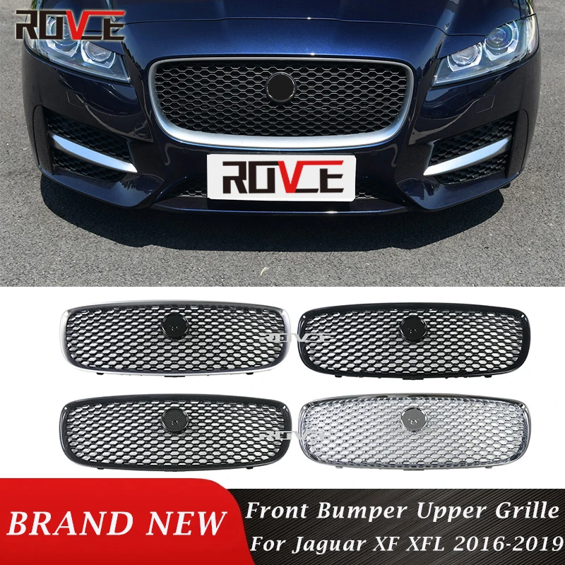 

ROVCE передний бампер Верхняя решетка радиатора жаберная решетка для Jaguar XF XFL 2016-2019 Центральная панель Стайлинг радиатор T2H3989 T2H3981 аксессуары