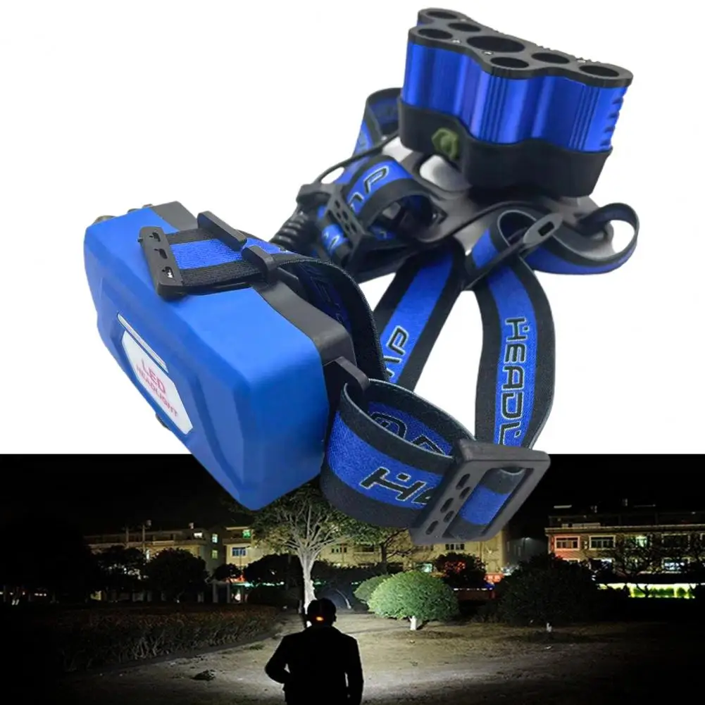 Miner Headlamp 1 Set Professional Waterproof Long Range  Camping Fishing Flashlight for Exploration