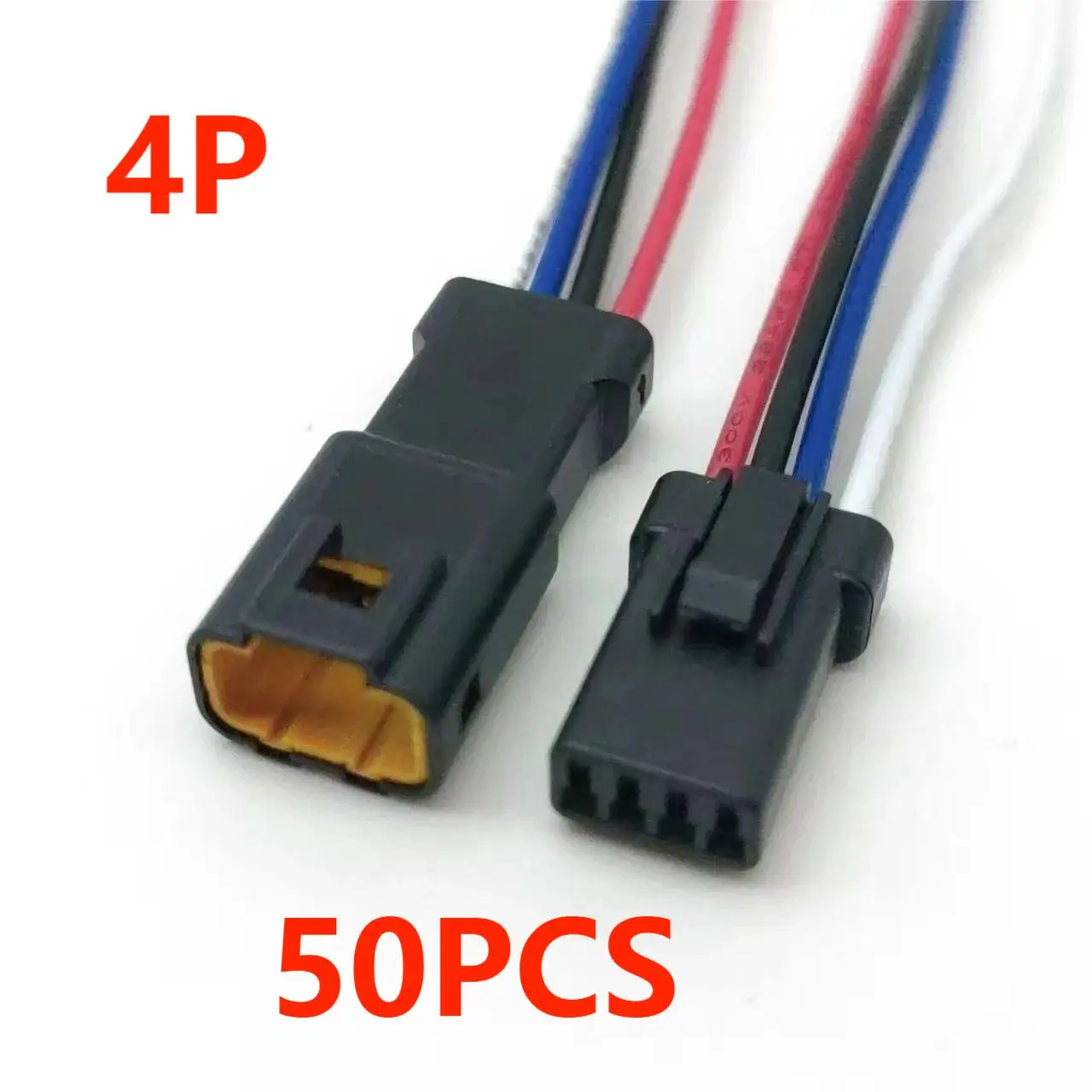 

50PCS 2P 3P 4P 6P 8P 0.6 MM Waterproof Wire Connector Plug Male And Female Socket With Cable JST JWPF Electrical C
