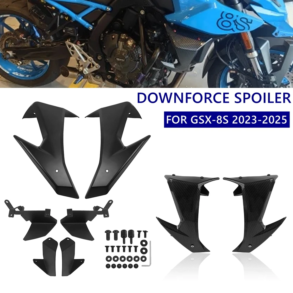 

For Suzuki GSX8S GSX 8S GSX-8S 2023-2025 Motorcycle Spoiler Downforce Aerodynamic Naked Side Front Fairing Wing Deflector