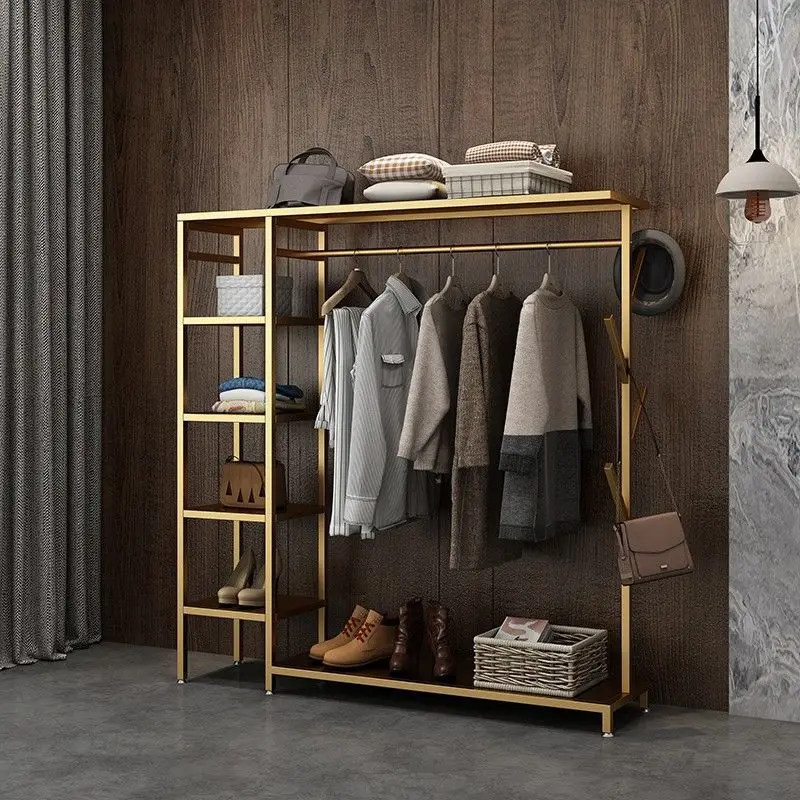 

Custom.[1320 People] Clothes Hanger Floor Vertical Clothes Rack Italian Household Cloakroom Wardrobe Storage Rack Thi
