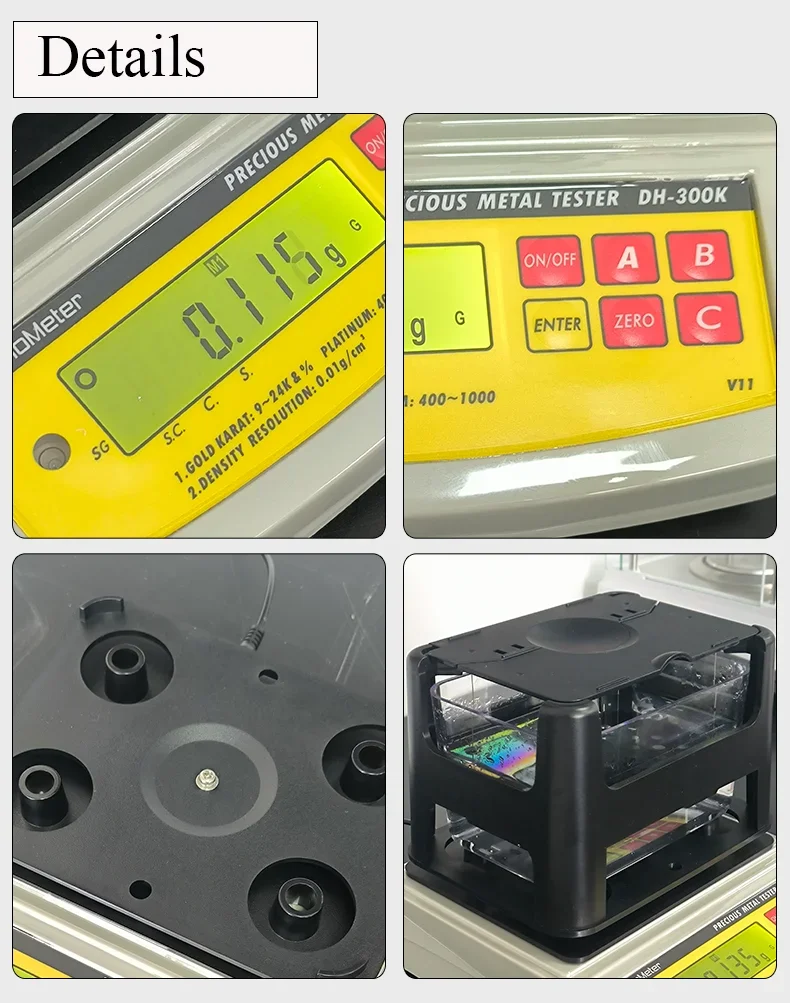 Dahometer High Performance Excellent Accency Precious Metal Tester Gold Purity Analyzer DH-600K