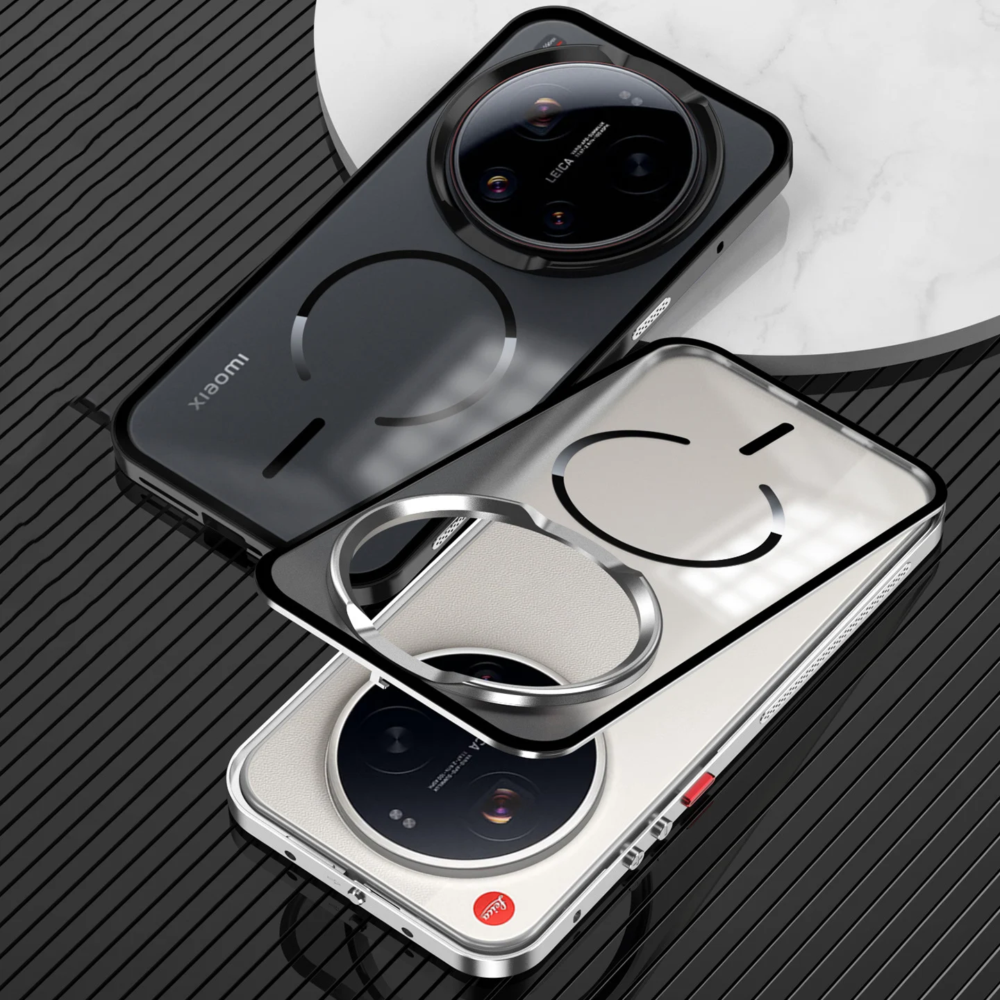 

Case for xiaomi 17 Ultra Case Thin Aluminum Alloy Metal Frame Transparent Magnetic Back Cover For MI 17 Ultra Case