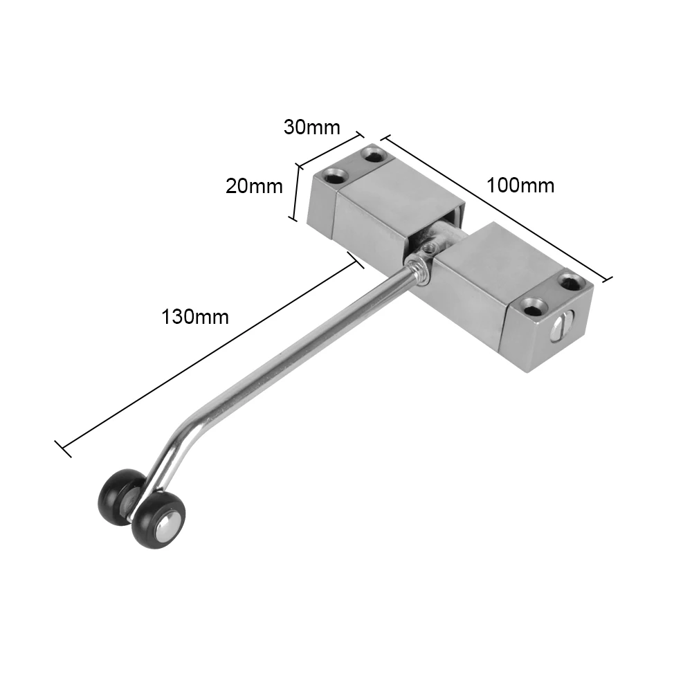 Security Lock Automatic Spring Door Closer Door Closing Device Stainless Steel Durable Furniture Door Hardware Adjustable