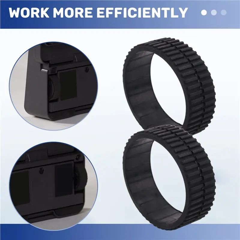 A20F-Non-Slip Wheel Tires For Irobot Braava 380 380T 320 Mint5200 Robot Vacuum Cleaner Replacement Parts
