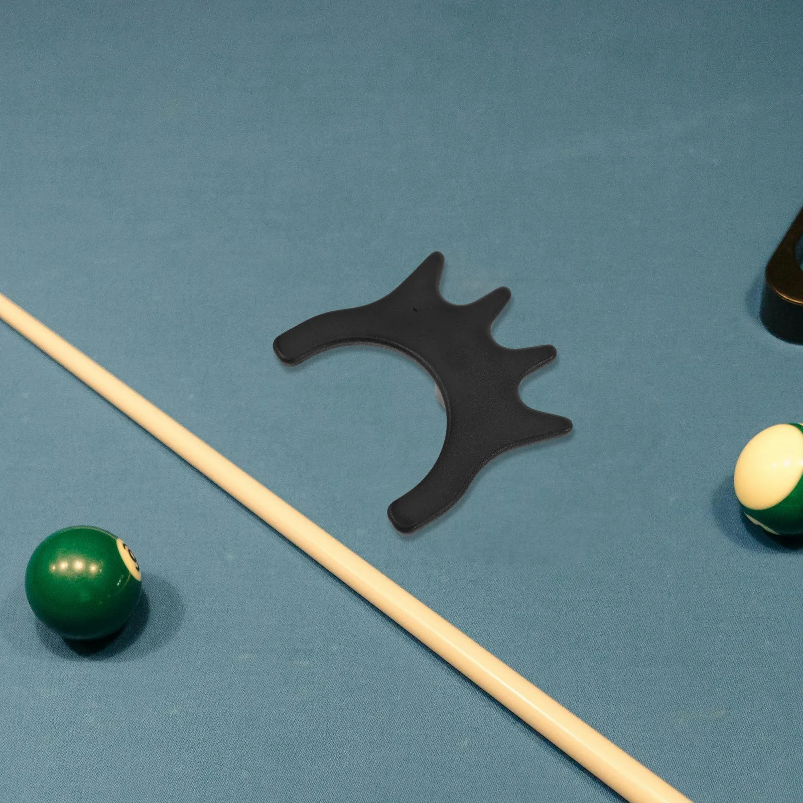 

2 шт. черные пластиковые насадки для бильярдного кия, легкие портативные аксессуары для бильярда, дизайн «паучий мост» для поддержки
