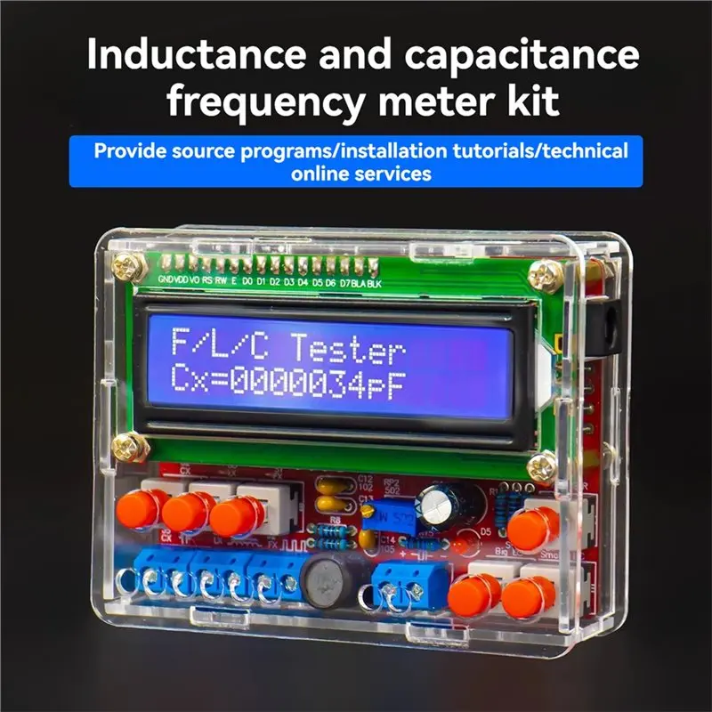 EYFL-DIY Electronic Soldering Practice Board-51 MCU Capacitance Inductance Meter Frequency Tester Kit For Engineers