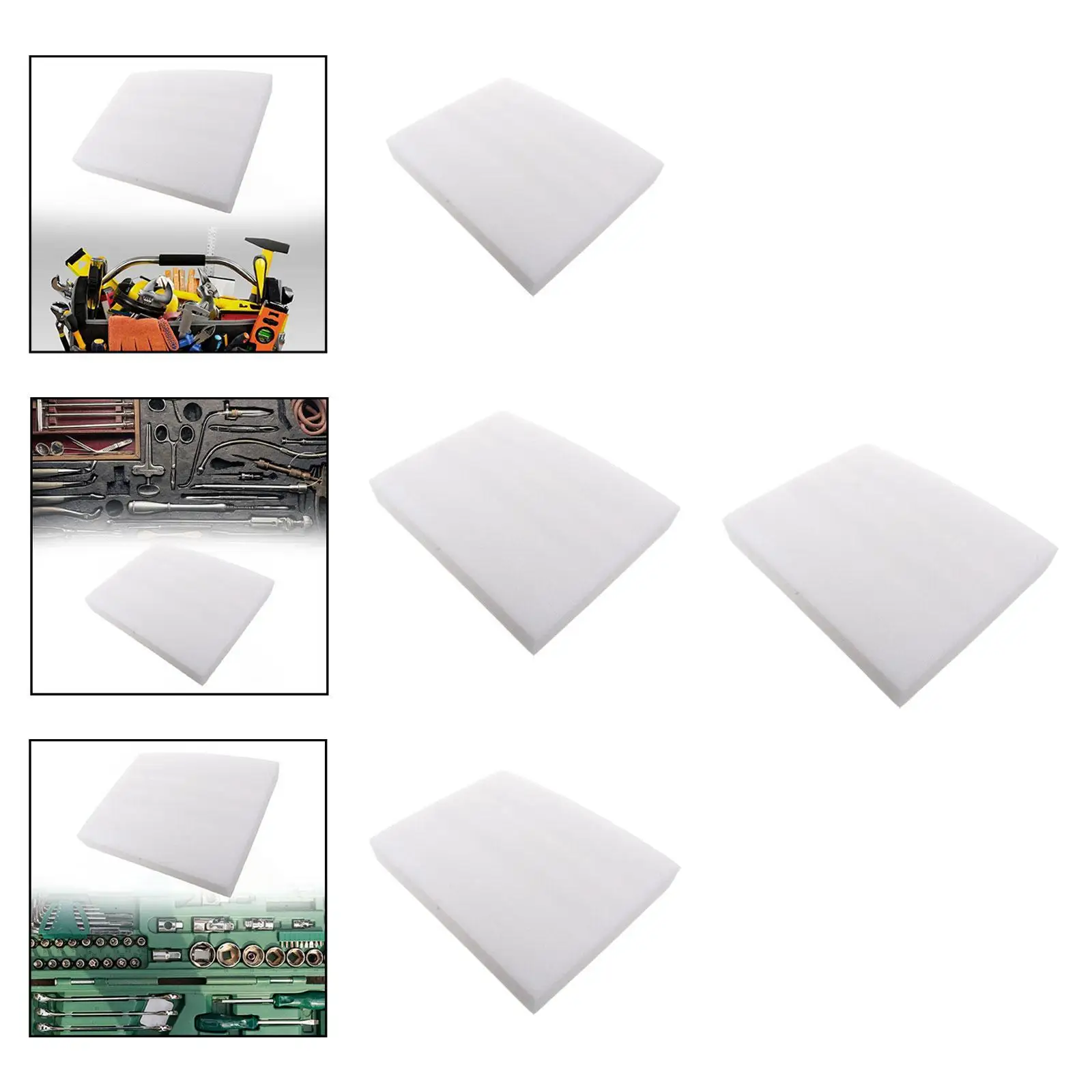 

Tool Box Foam Insert Removable Practical Tool Box Liner for Moving House Camera Case DIY Crafts Padding Tabletop Miniatures