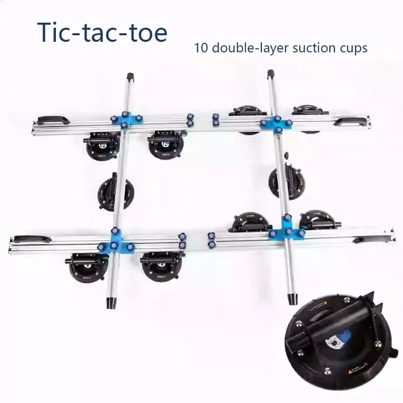 High Load-Bearing Large Format Tile Lifter Granite Ceramic Handling W/Double-Layer Thickened Suction Cups for Construction Site