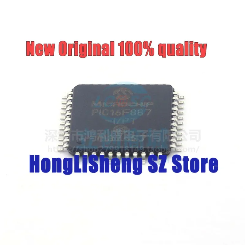 5pcs/lot PIC16F887-I/PT PIC16F887 16F887 TQFP-44 MCU Chipset 100% New&Original In Stock