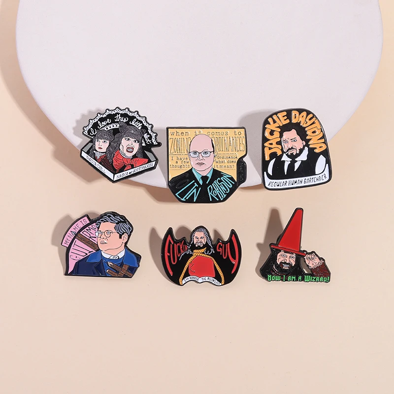Horror Movie Characters Enamel Pins Cartoon Badges Metal Lapel Brooch For Backpacks Brooches Fashion Jewelry Accessories Gifts